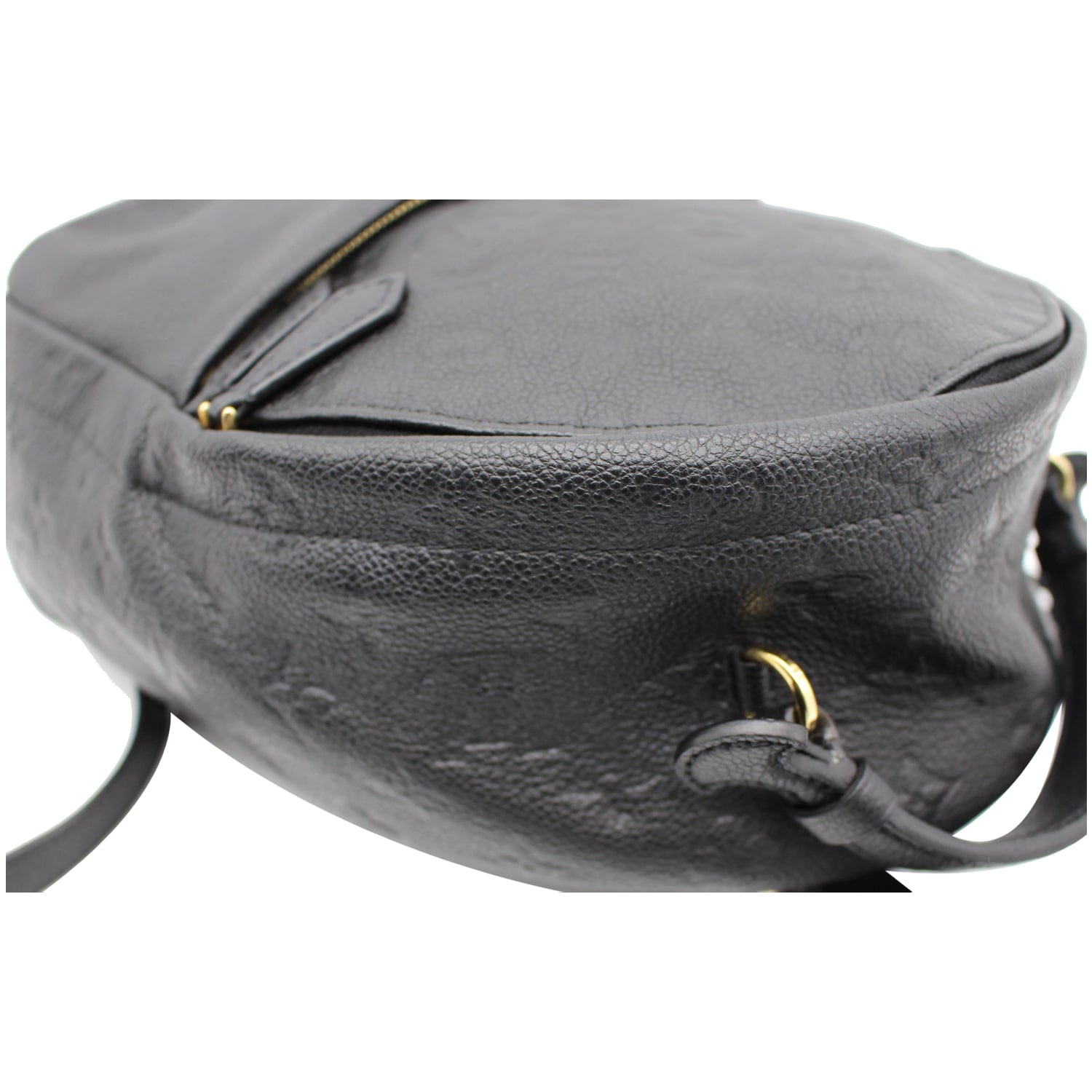 LOUIS VUITTON Sorbonne Monogram Empreinte Leather Backpack Black