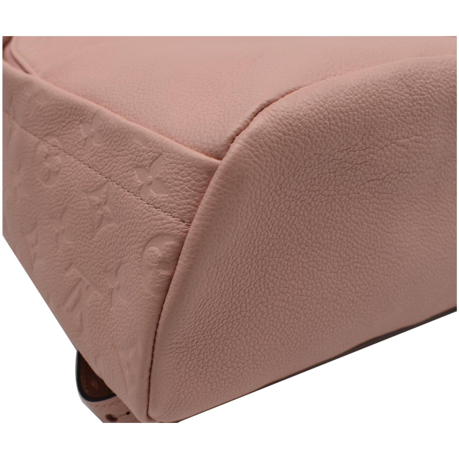 LOUIS VUITTON Sorbonne Monogram Empreinte Leather Backpack Rose Poudre