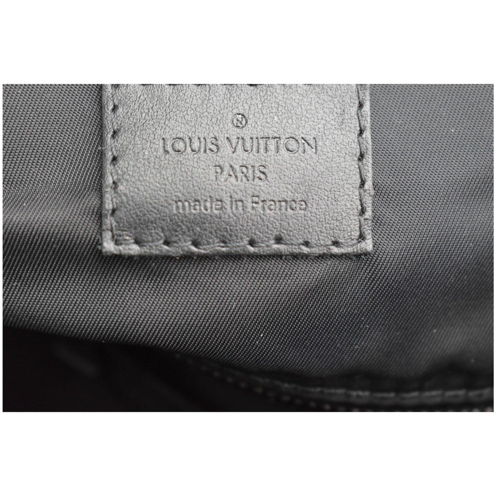 LOUIS VUITTON Christopher PM Camouflage Nylon Monogram Backpack Bag Black
