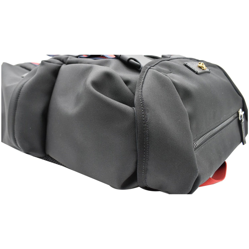 GUCCI Techno Fabric Backpack Bag Black 429037