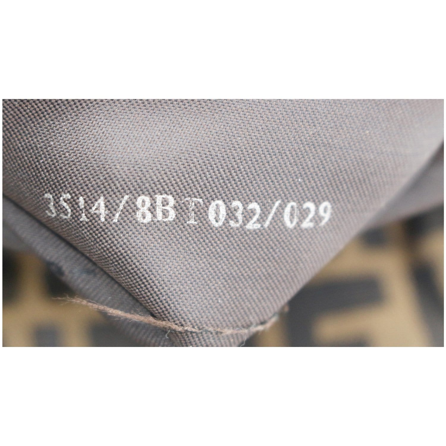 FENDI Zucca Canvas Buckle Shoulder Bag Tobacco Brown