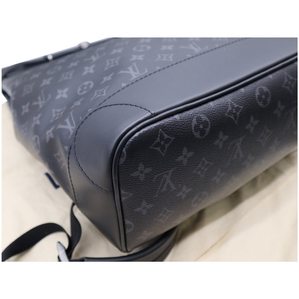 LOUIS VUITTON Steamer Monogram Eclipse Backpack Bag Black