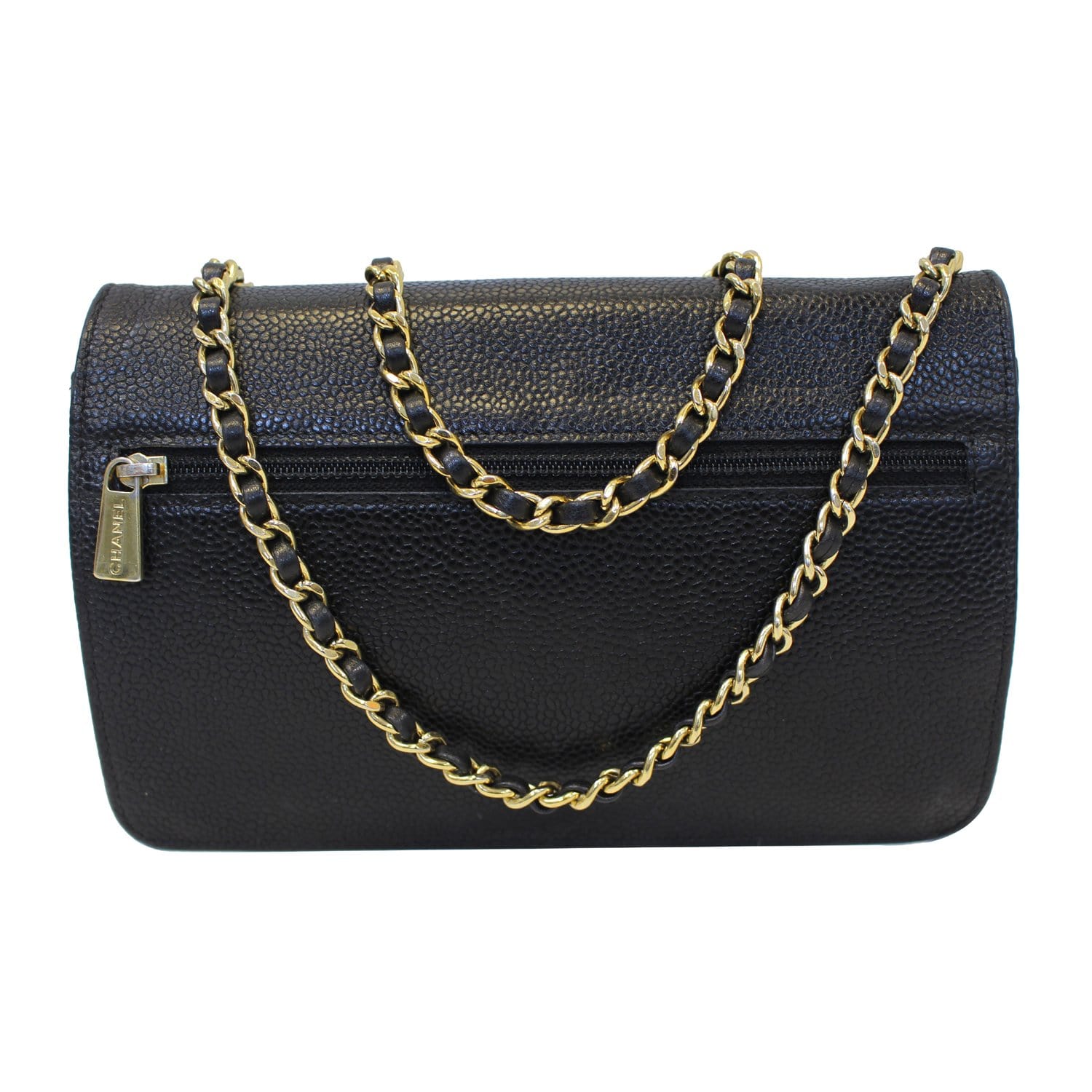 CHANEL Timeless WOC Caviar Leather Clutch Crossbody Bag Black
