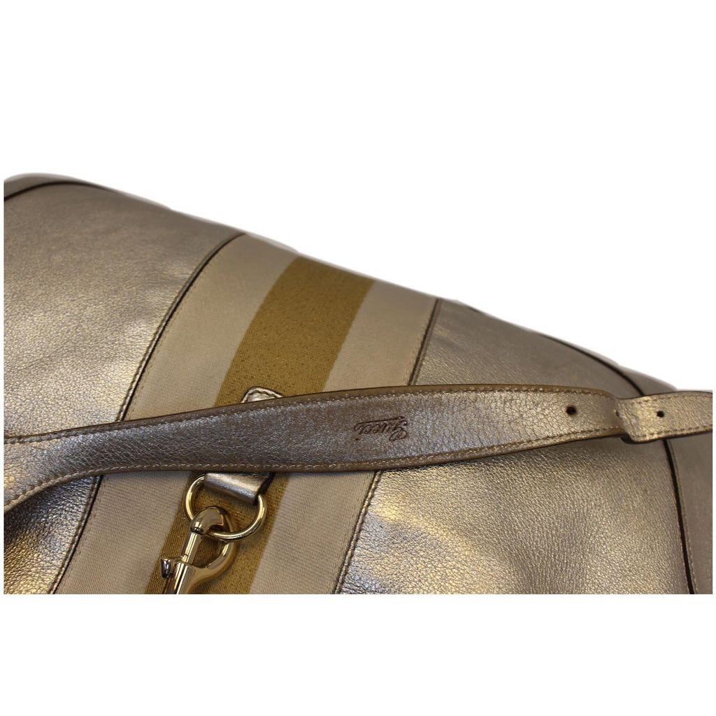 GUCCI Web Jackie O Bouvier Medium Leather Hobo Bag