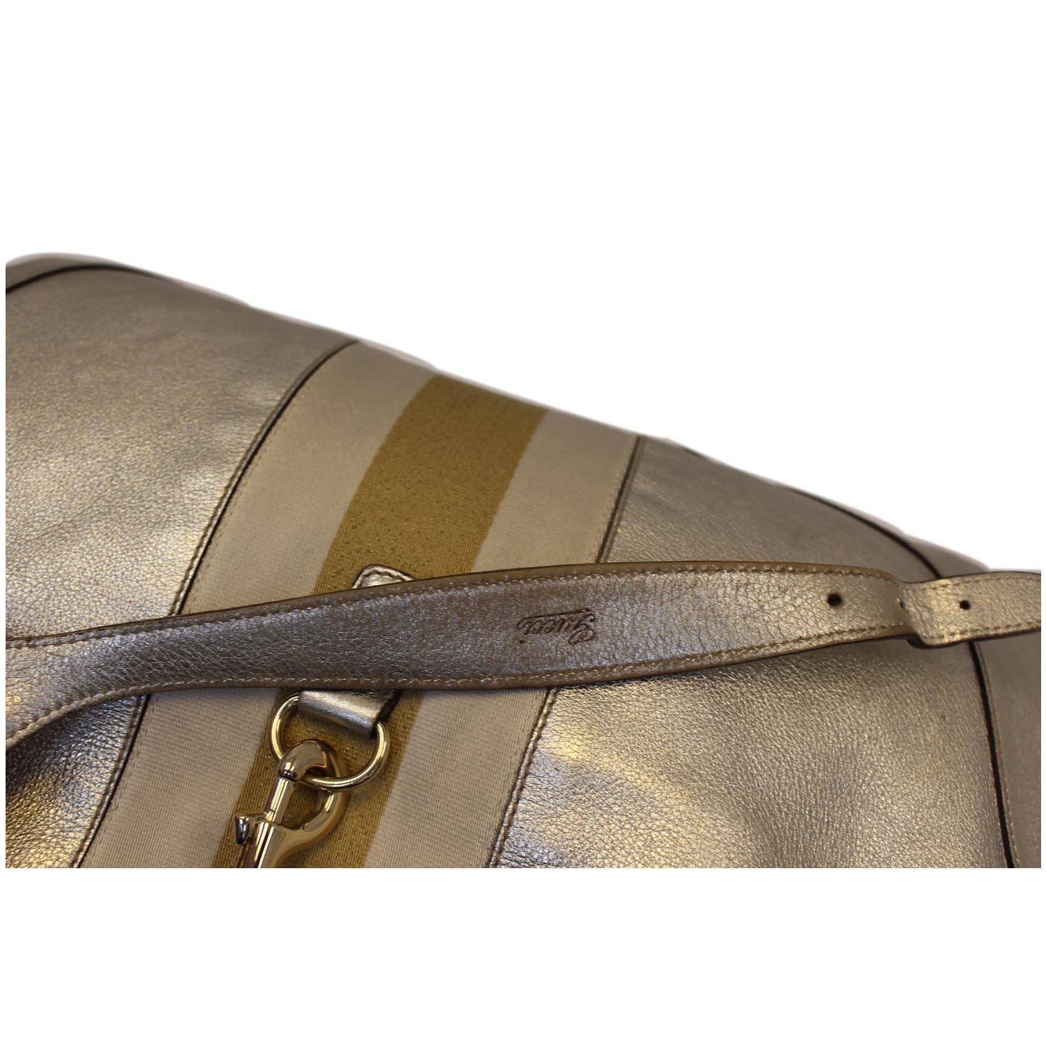 GUCCI Web Jackie O Bouvier Medium Leather Hobo Bag