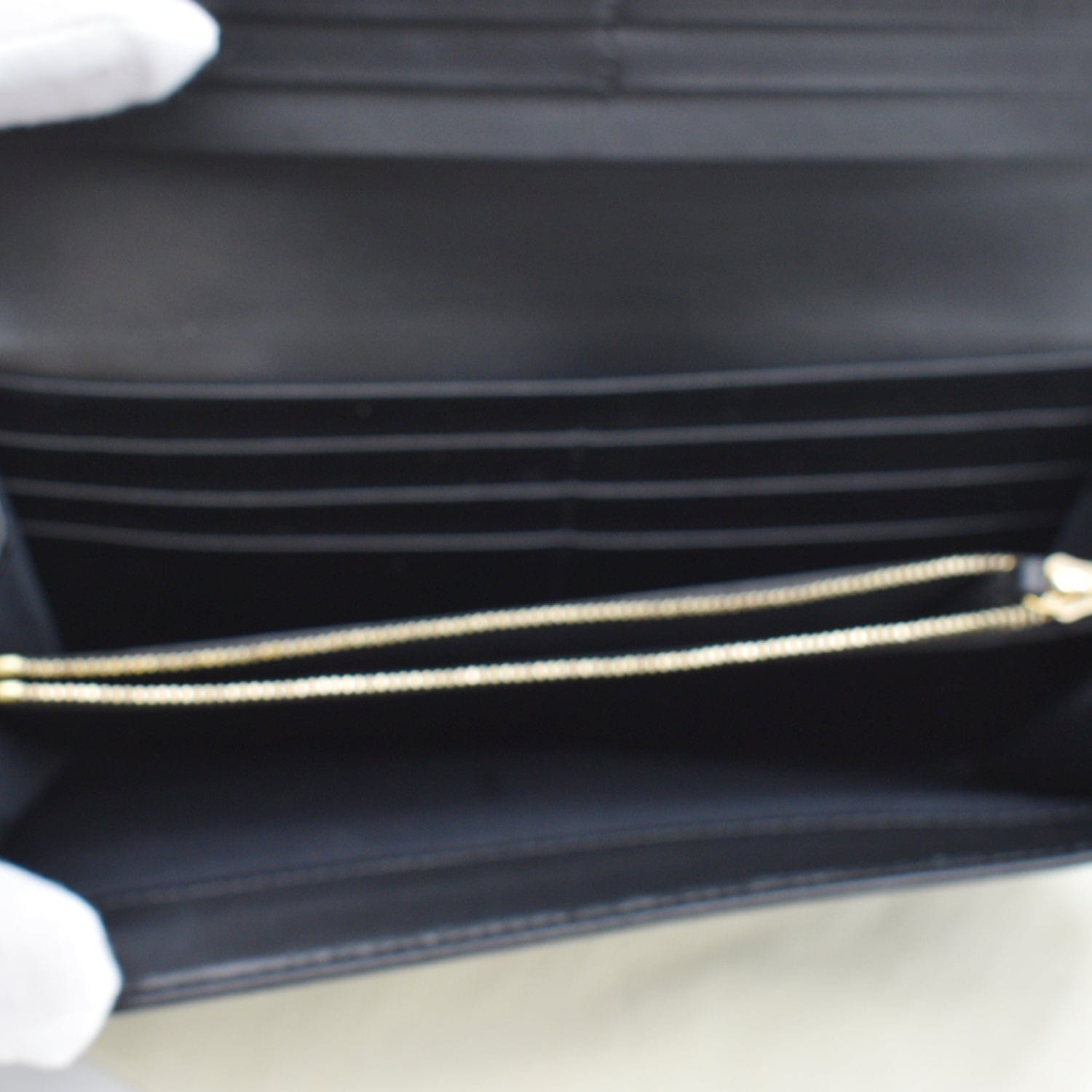FENDI Monster Eyes Continental Smooth Leather Wallet Black