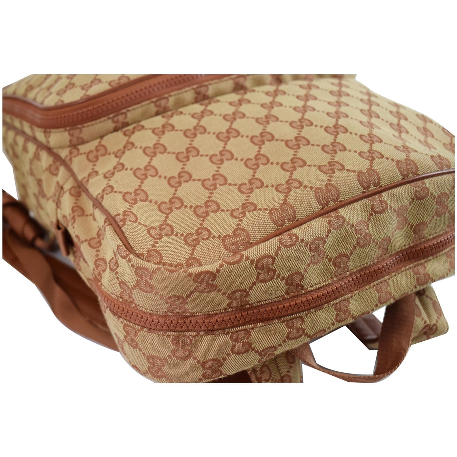 GUCCI Medium NY Yankees GG Canvas Backpack Bag Beige 536724