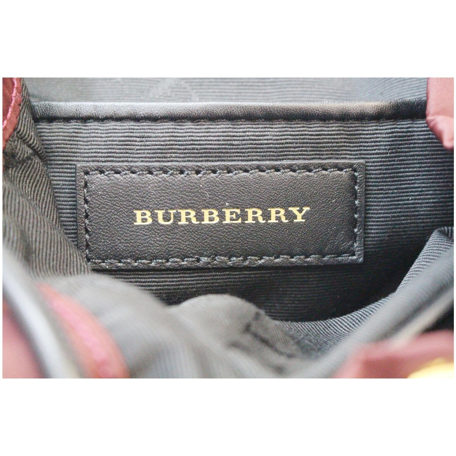 BURBERRY The Small Rucksack Nylon Backpack Red