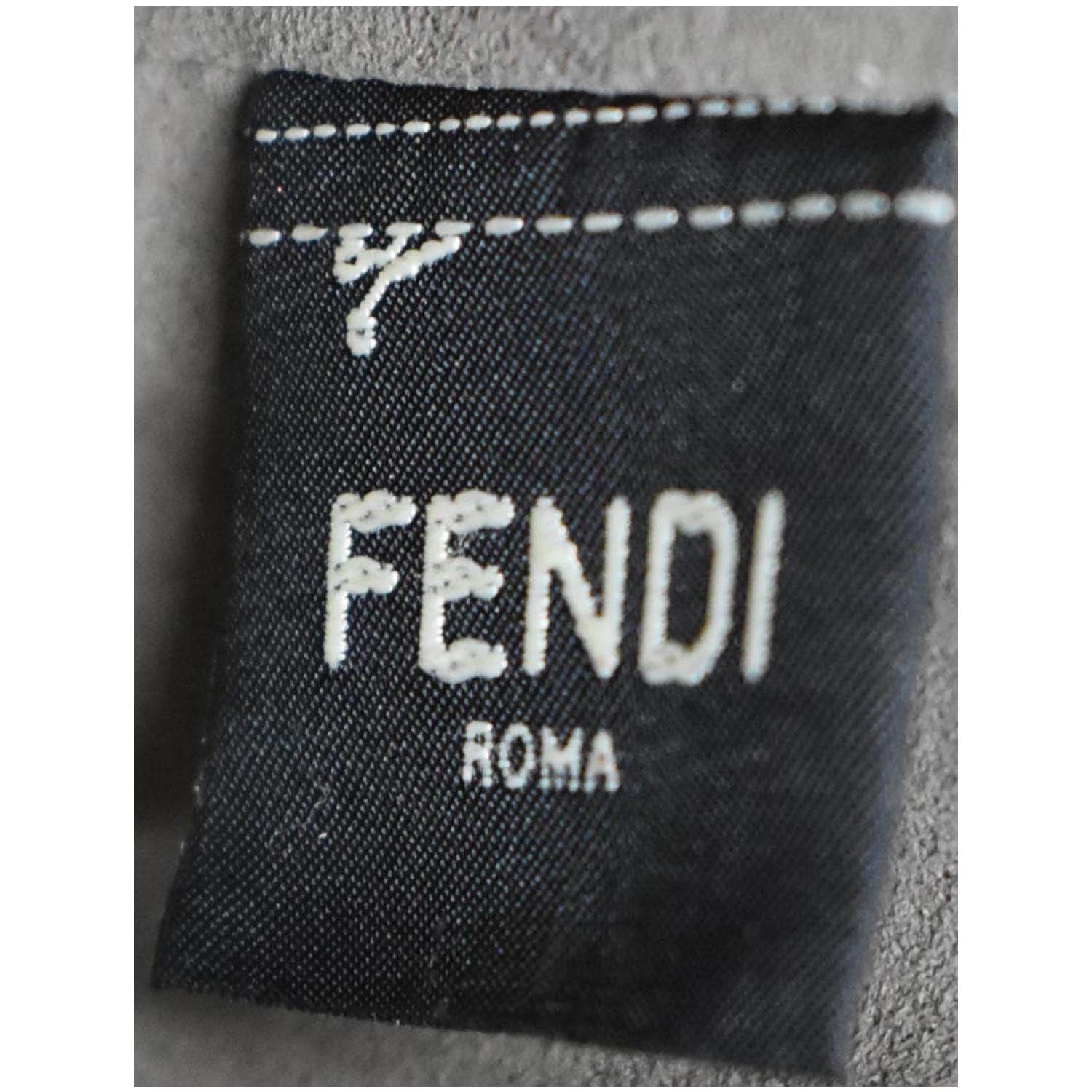 FENDI Mon Tresor Drawstring FF Canvas Bucket Bag Multicolor