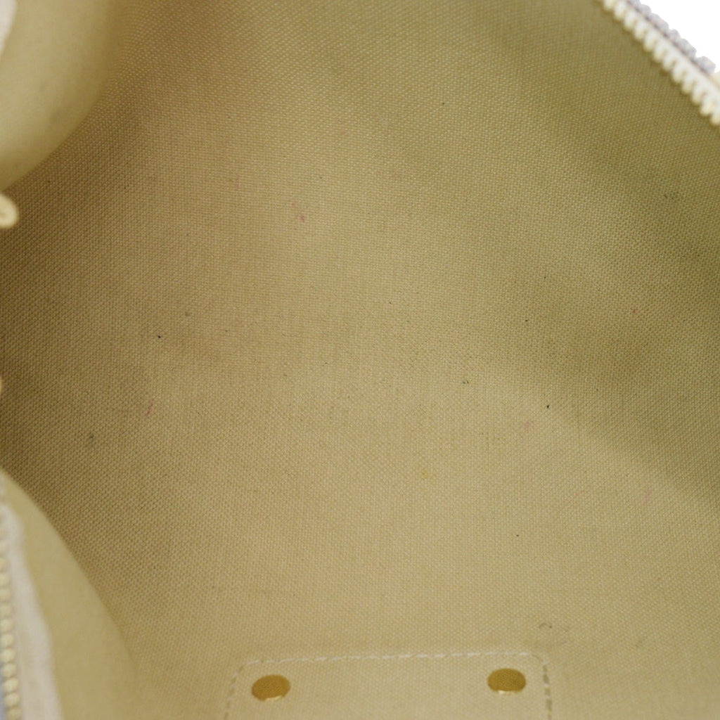 LOUIS VUITTON Pochette Eva Damier Azur Clutch Bag White