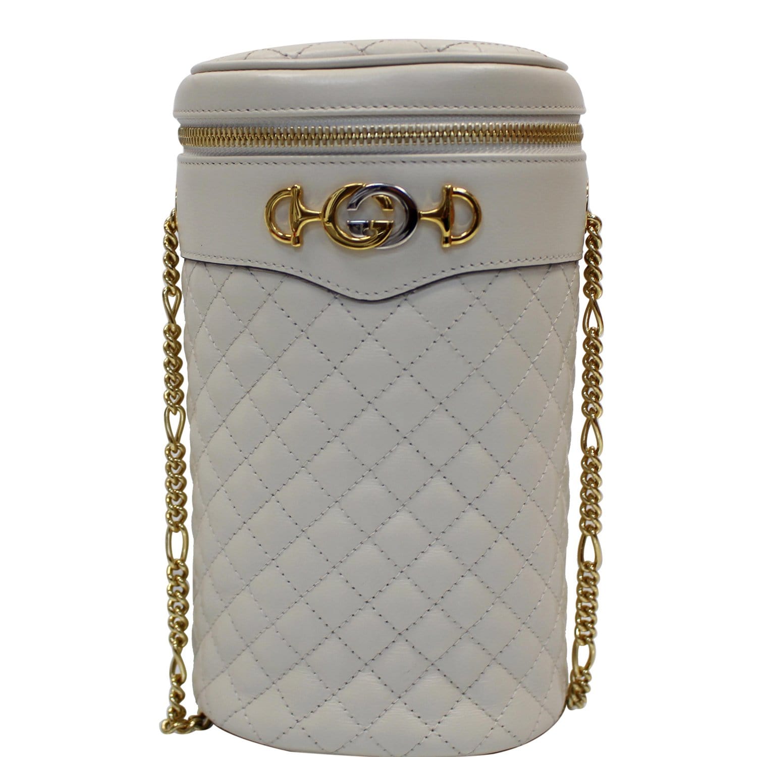 GUCCI Trapuntta Calfskin Leather Belt Bag White 572298 - 20% OFF