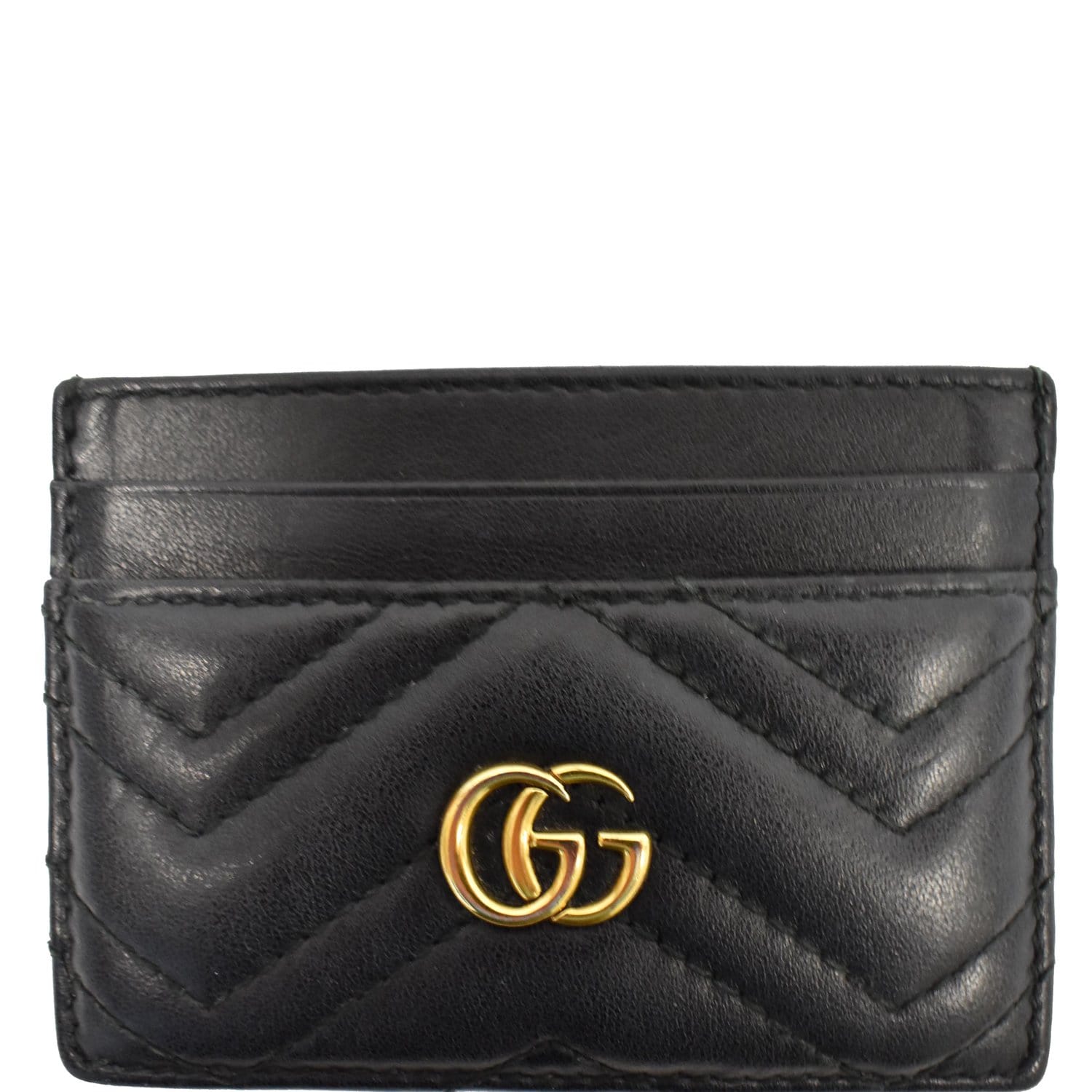 GUCCI GG Marmont Leather  Case Black 443127