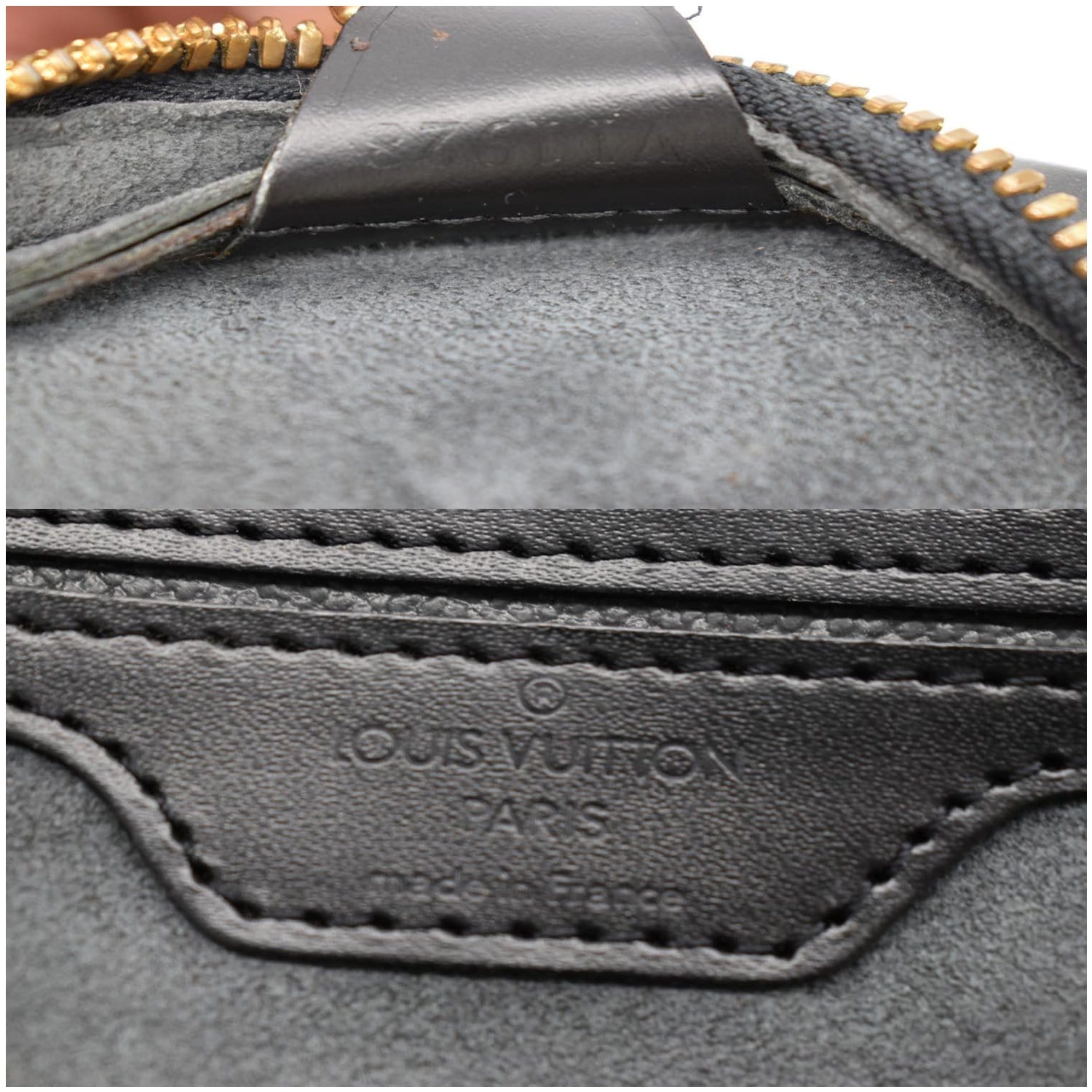 LOUIS VUITTON Mabillon Epi Leather Backpack Black