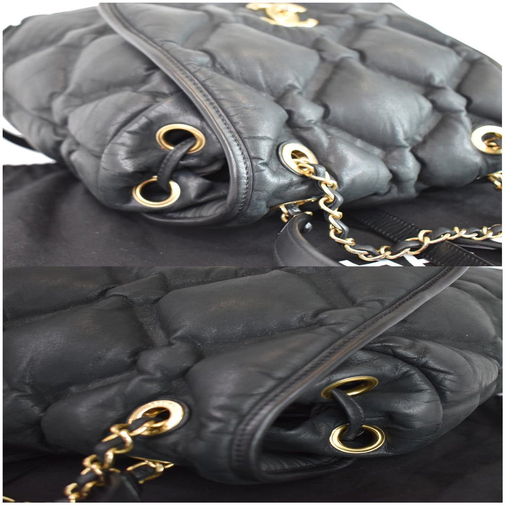 CHANEL Chesterfield Quilted Calfskin Backpack Black