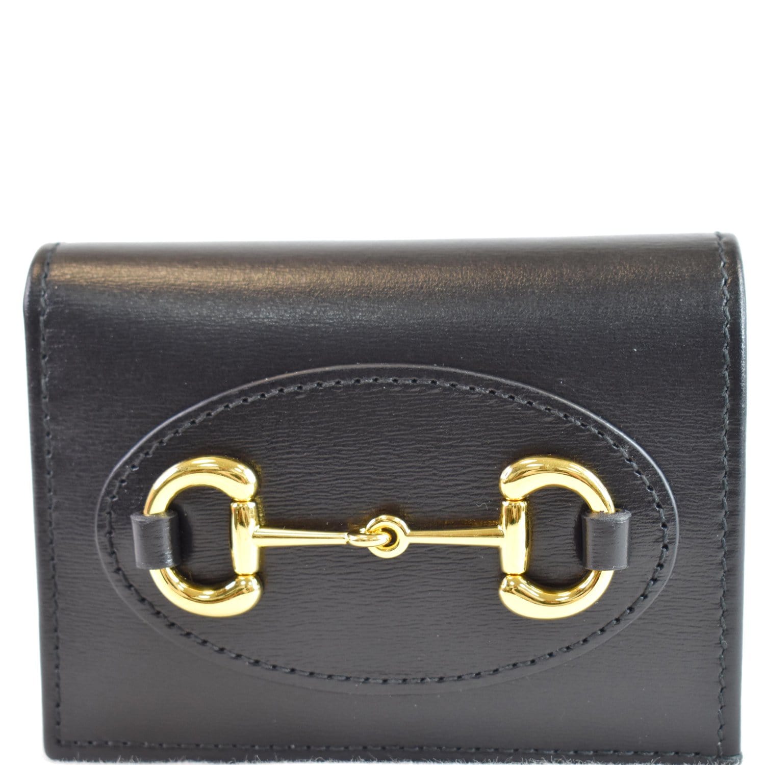 GUCCI Horsebit 1955  Case Wallet Black 621887