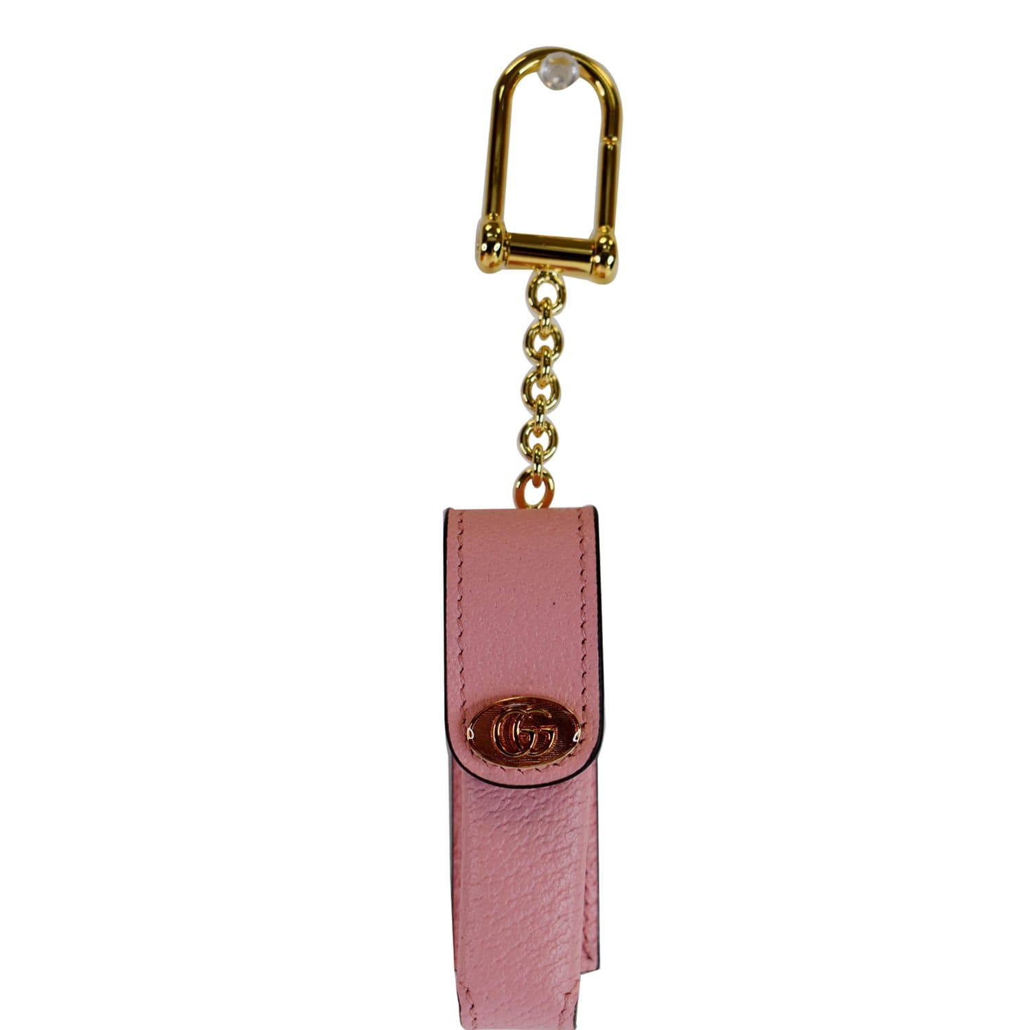 GUCCI  Porte Rouges Leather single Lipstick Holder Pink 615998
