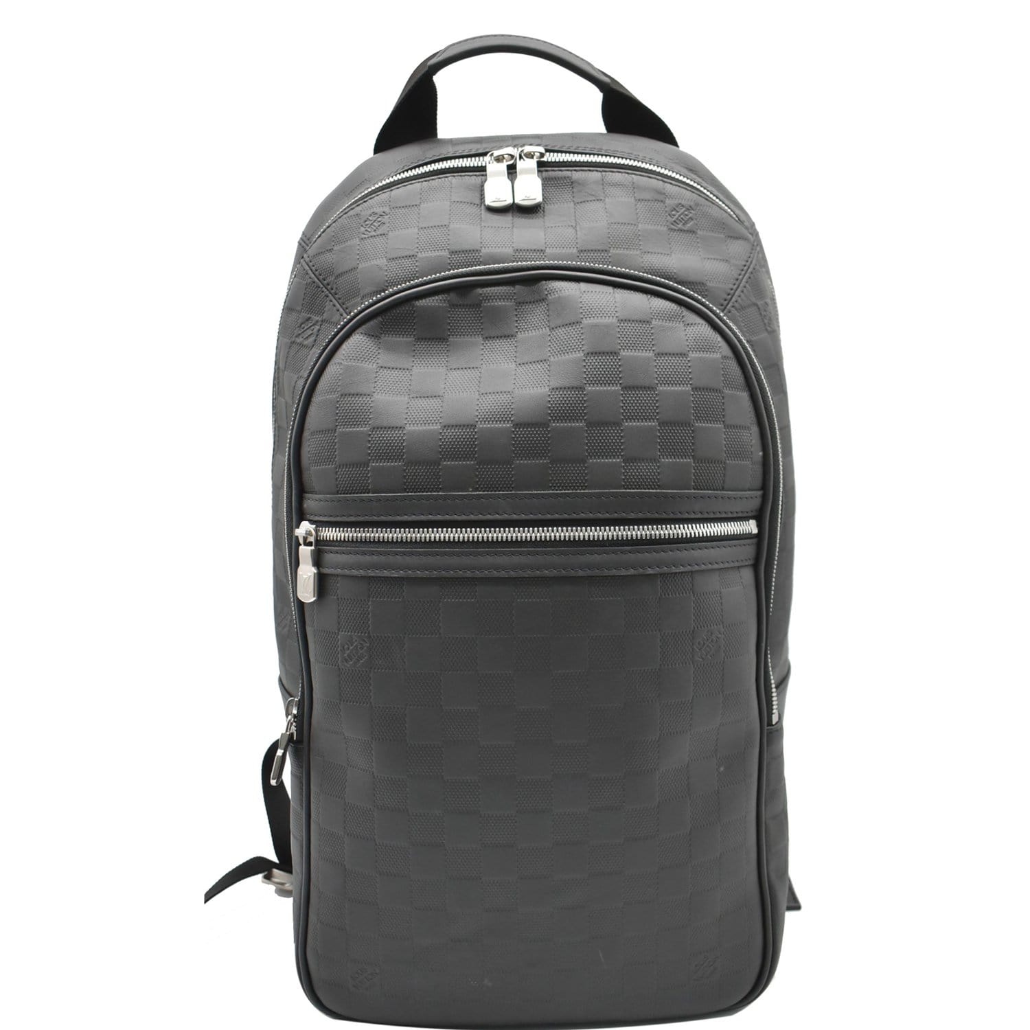 LOUIS VUITTON Michael Damier Infini Leather Backpack Bag Black