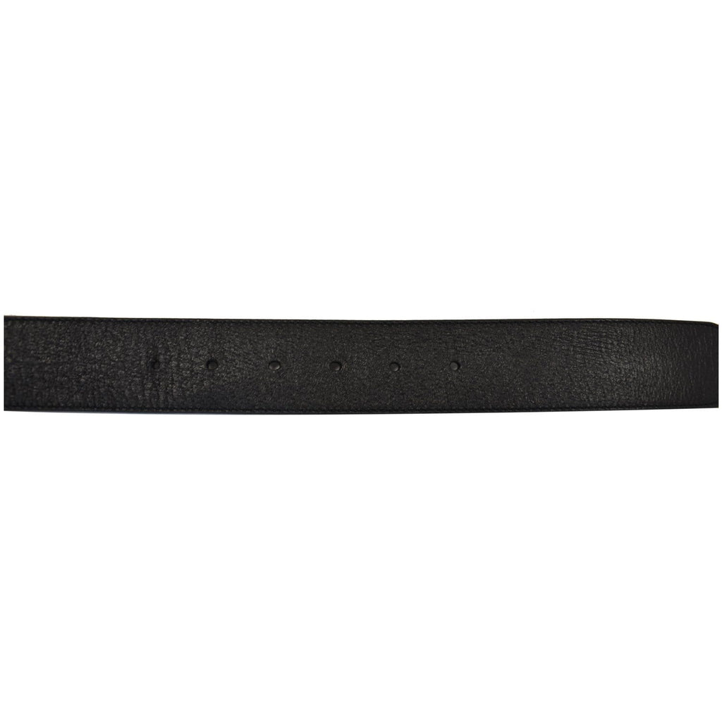 GUCCI Double G Buckle Black Leather Belt Black 406831