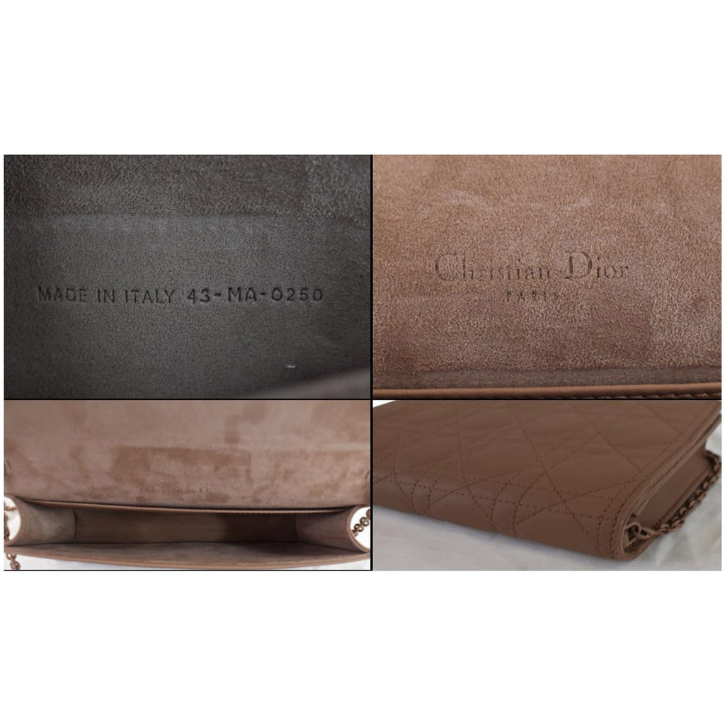 CHRISTIAN DIOR The Lady Dior Calfskin Chain Pouch Bag Blush Ultramatte