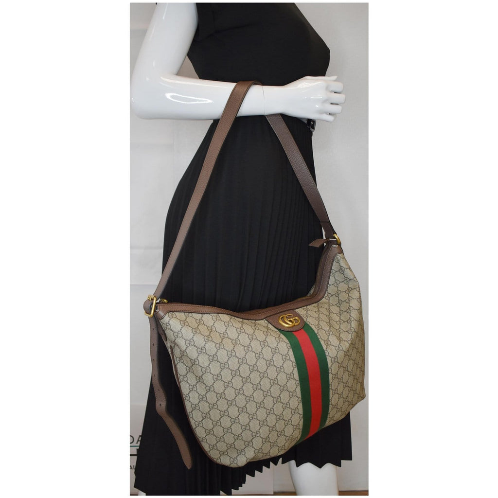 GUCCI Ophidia Soft GG Supreme Crossbody Bag Beige 547939
