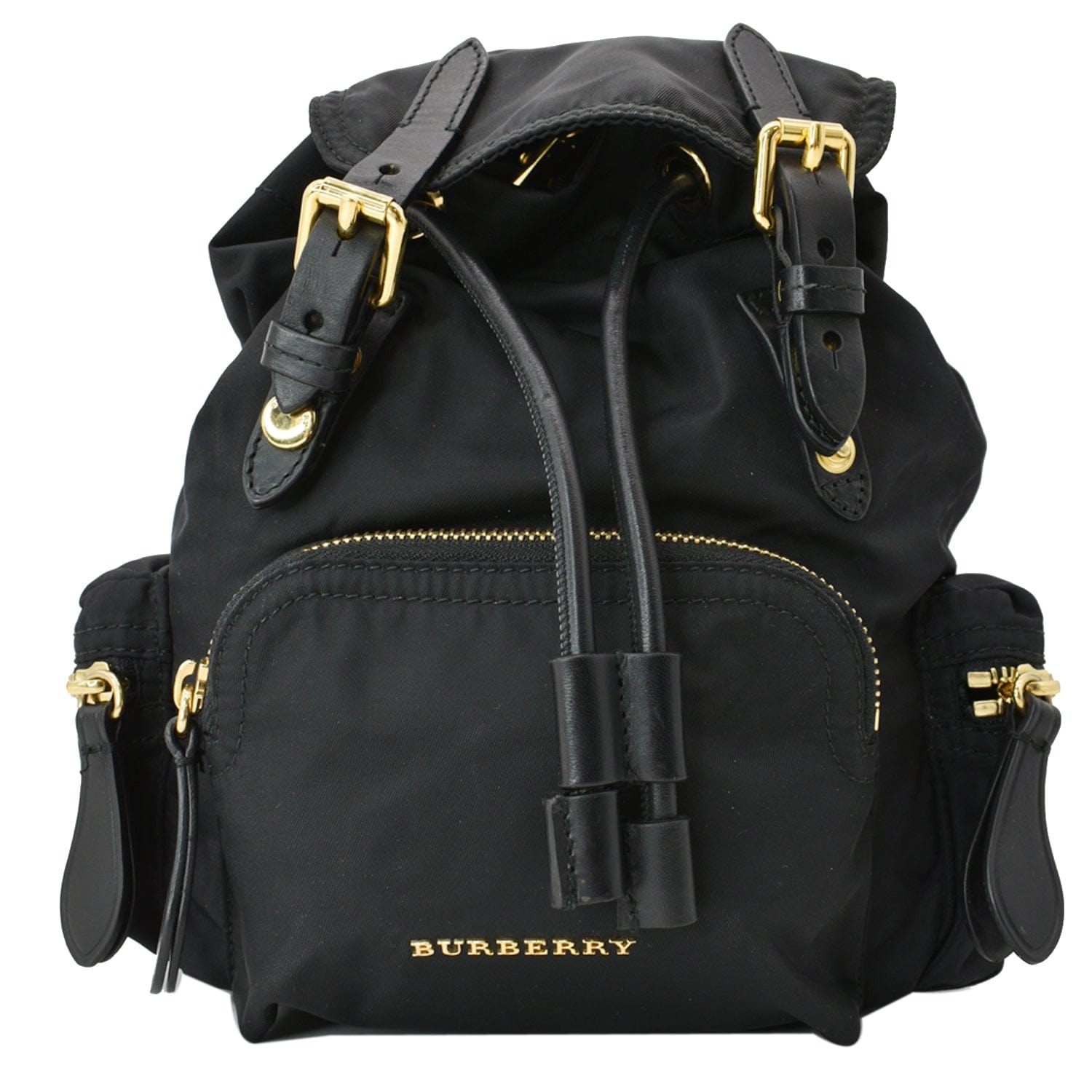 BURBERRY Technical Rucksack Nylon Backpack Bag Black