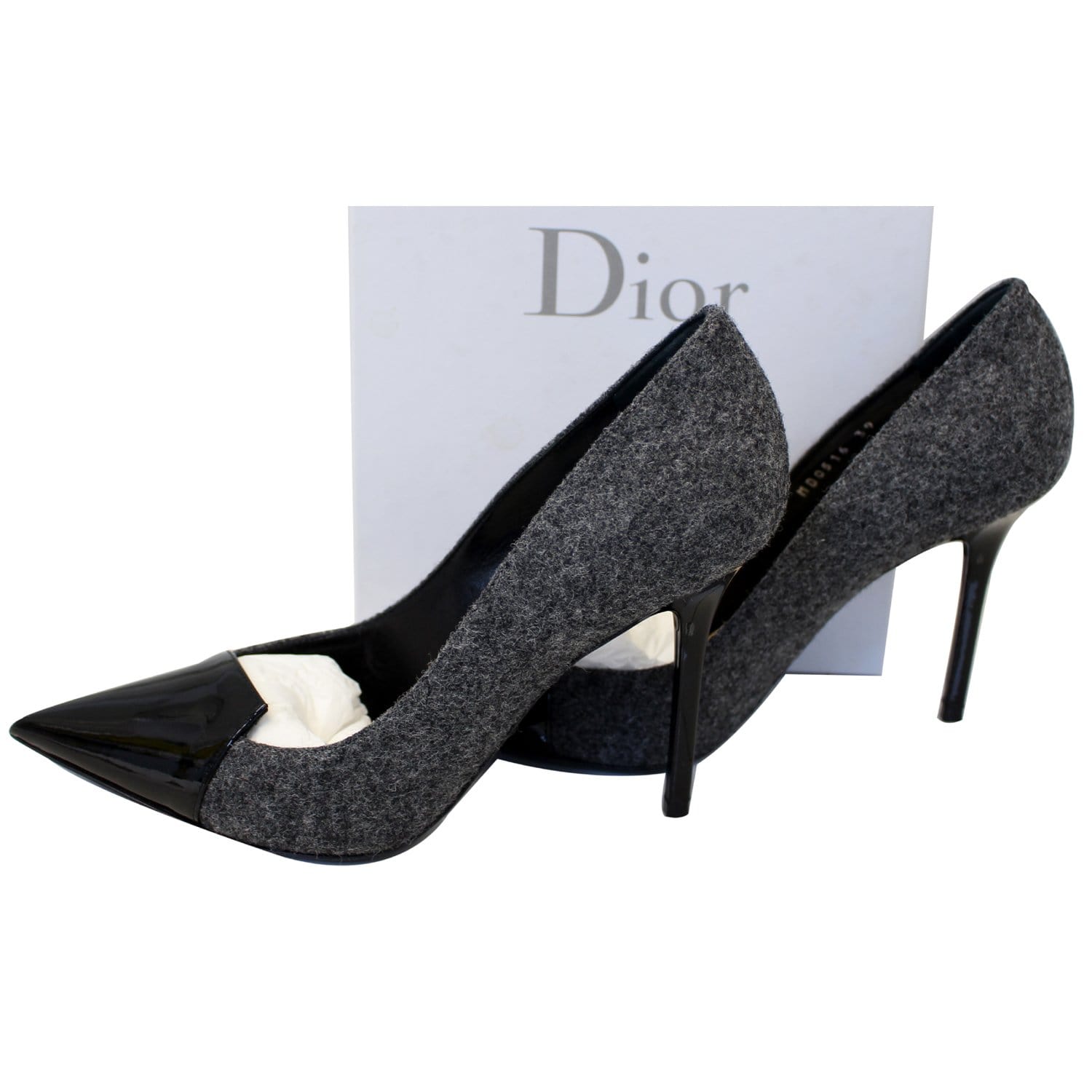 Christian Dior Spade Heels Black/Grey Size 9