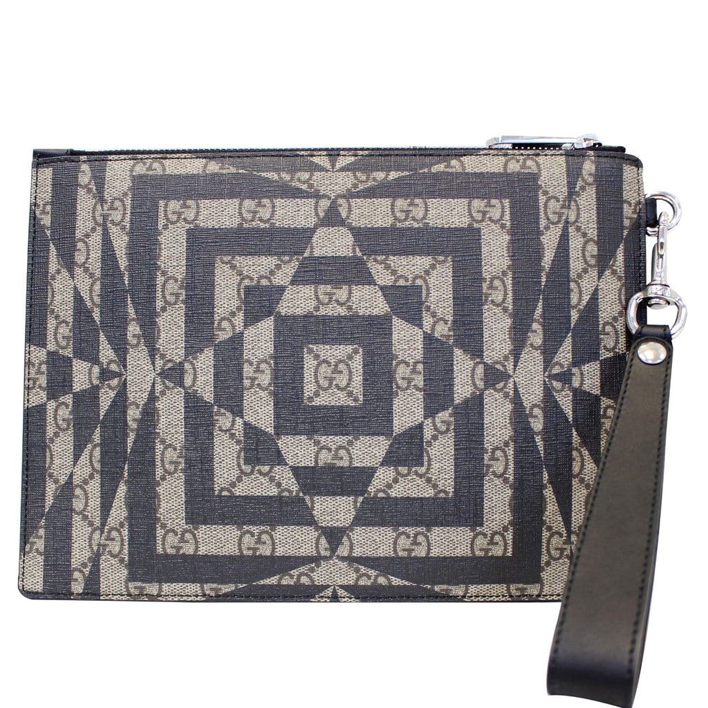 GUCCI GG Supreme Canvas Clutch Wristlet Pouch 411768