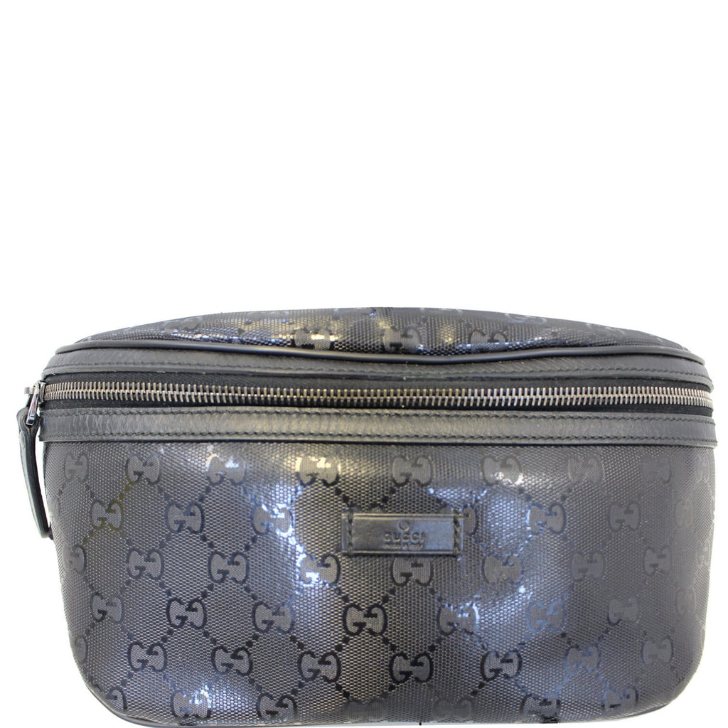 GUCCI GG Imprime Monogram Waist Bum Bag Black 233269