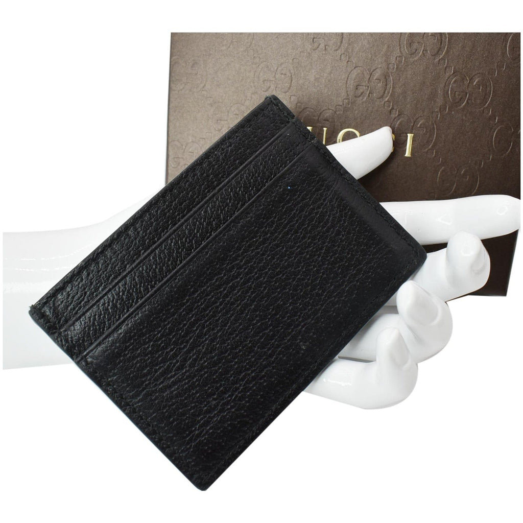 GUCCI Animalier Bee Leather  Case Black 523685