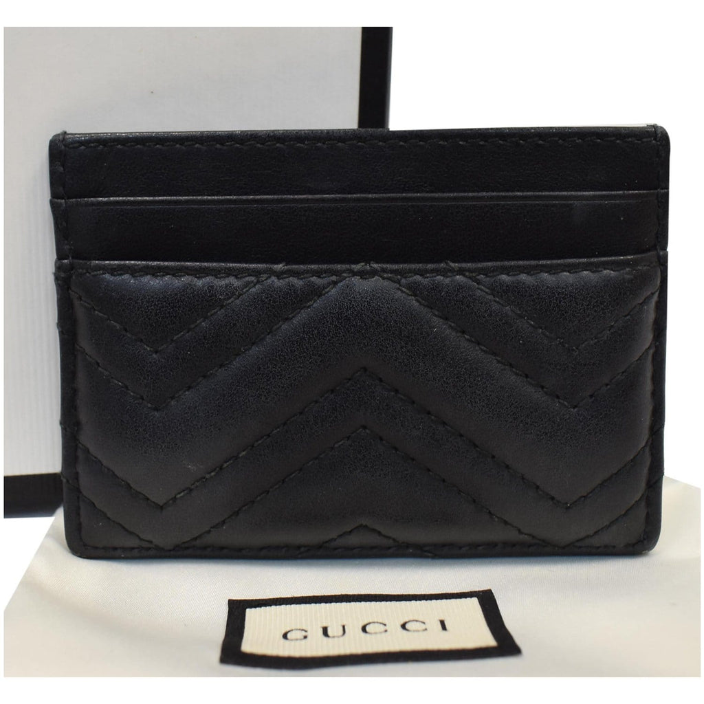 GUCCI GG Marmont Leather  Case Black 443127