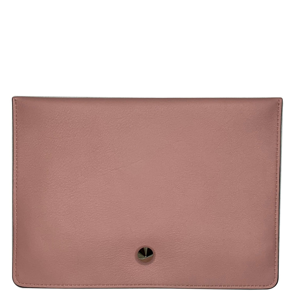 FENDI Dotcom Quilted Lambskin Zippy Pochette Pink - Last Call