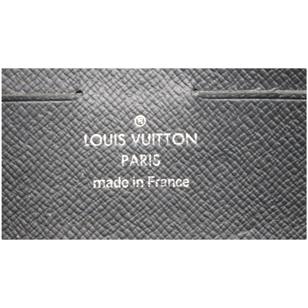 LOUIS VUITTON Alpha Damier Graphite Canvas Pouch Clutch Bag Black