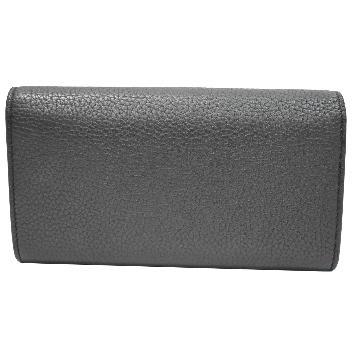 GUCCI Animalier Bee Blind For Love Leather Wallet Black 454070