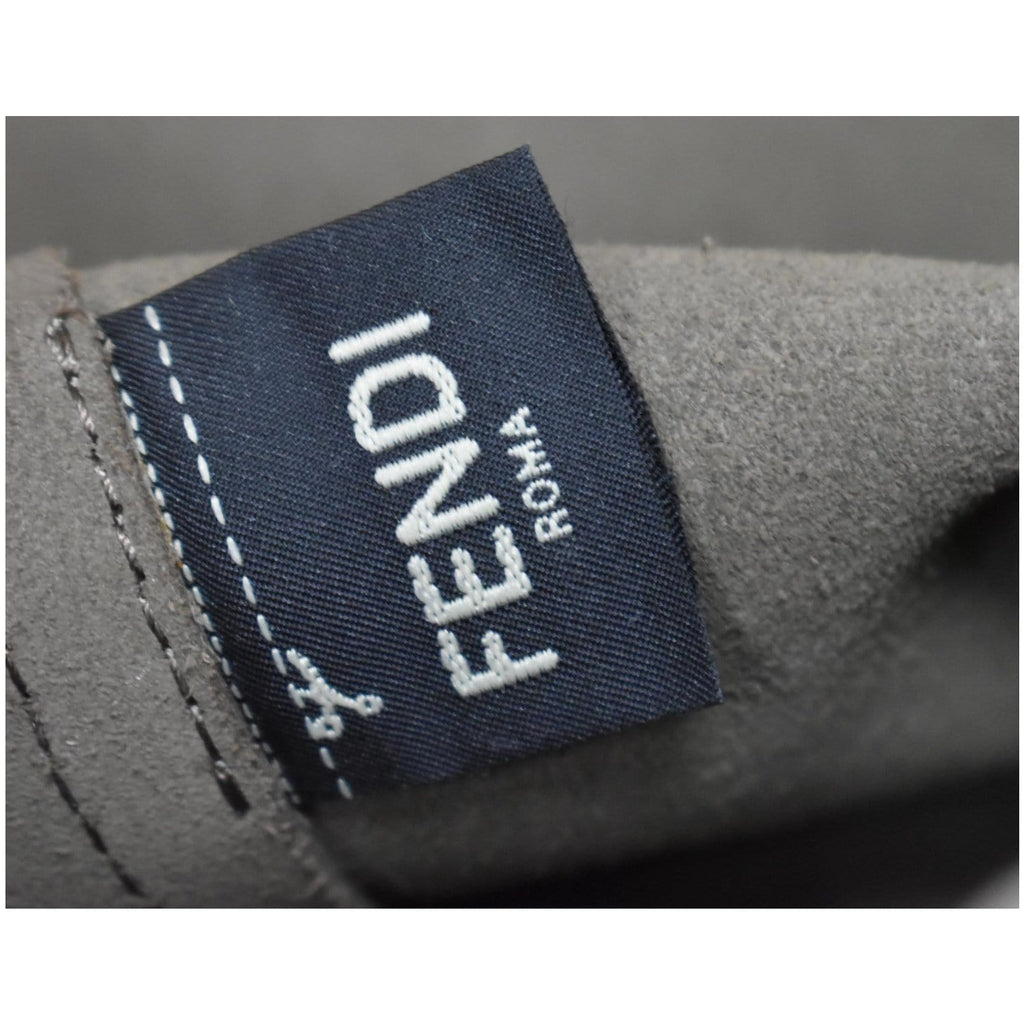 FENDI F Logo Calfskin Leather Shopping Tote Bag Taupe - Final Sale