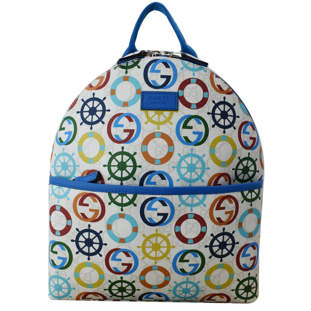 GUCCI Children's Printed GG Coated Canvas Backpack Multicolor 271327