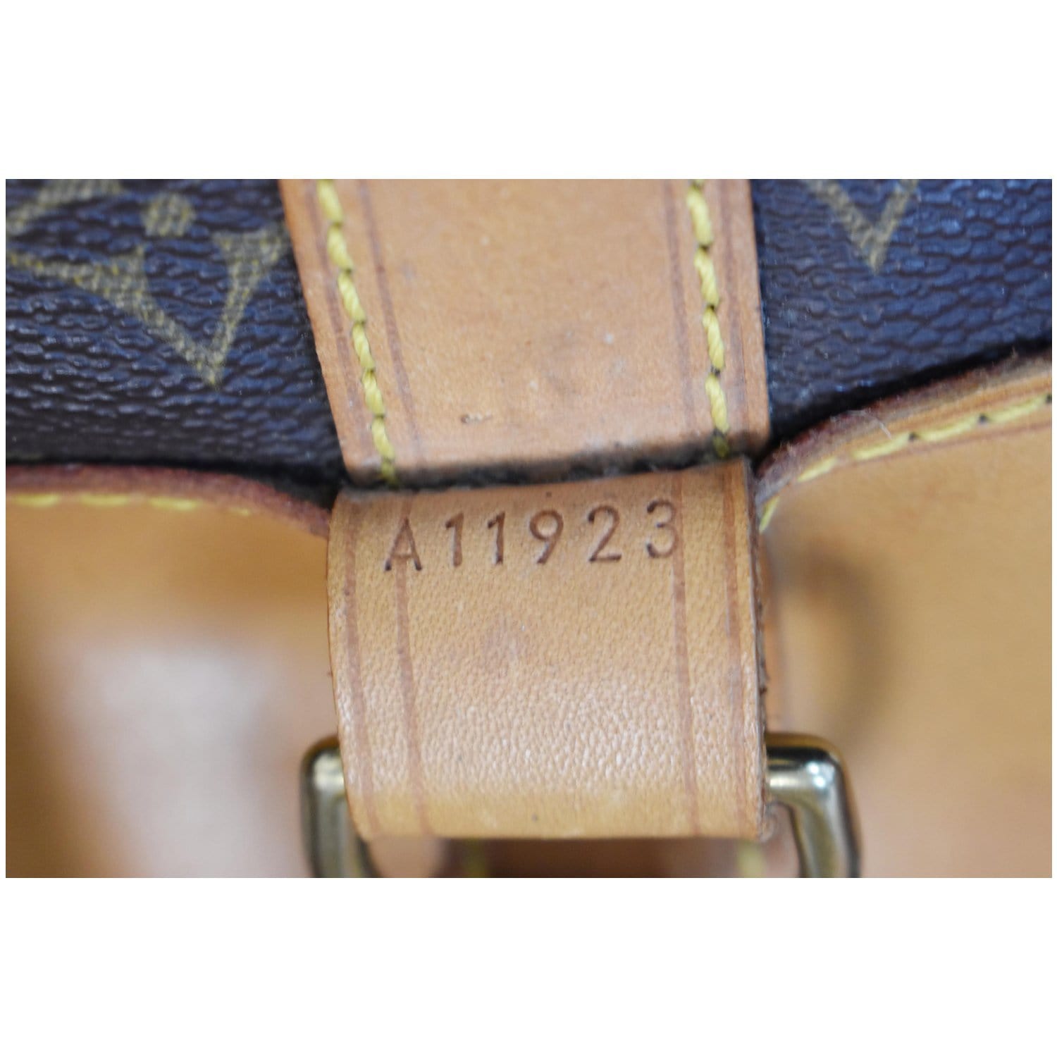 LOUIS VUITTON Randonnee GM Monogram Canvas Backpack Bag Brown
