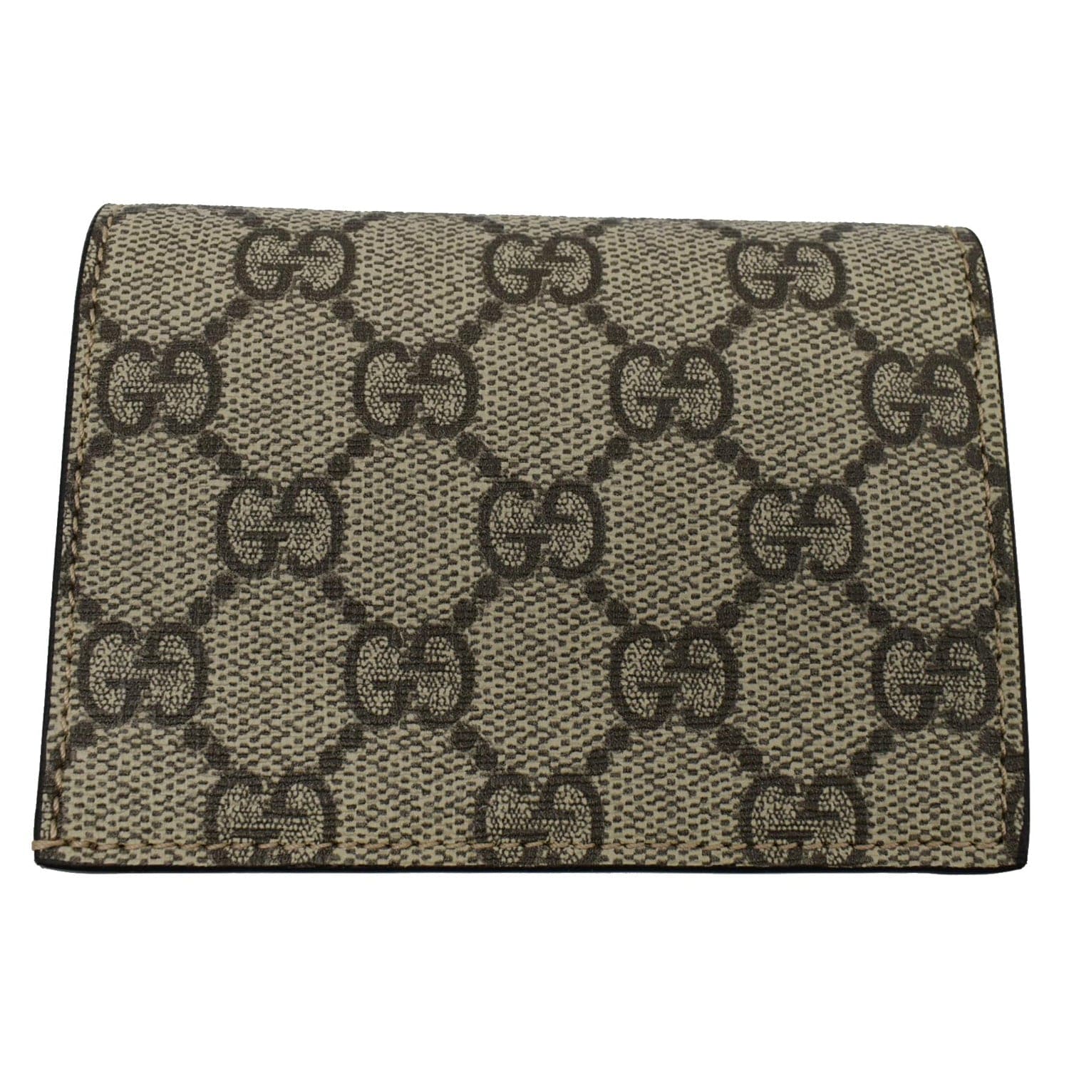 GUCCI Bosco Patch GG Supreme Canvas  Case Wallet Beige 506277