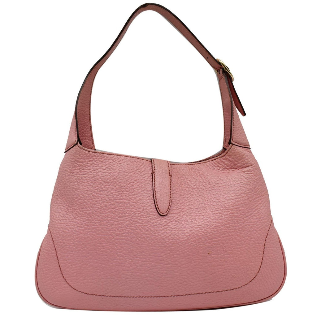 GUCCI Jackie Small Vintage Calfskin Leather Hobo Bag Pink 137335