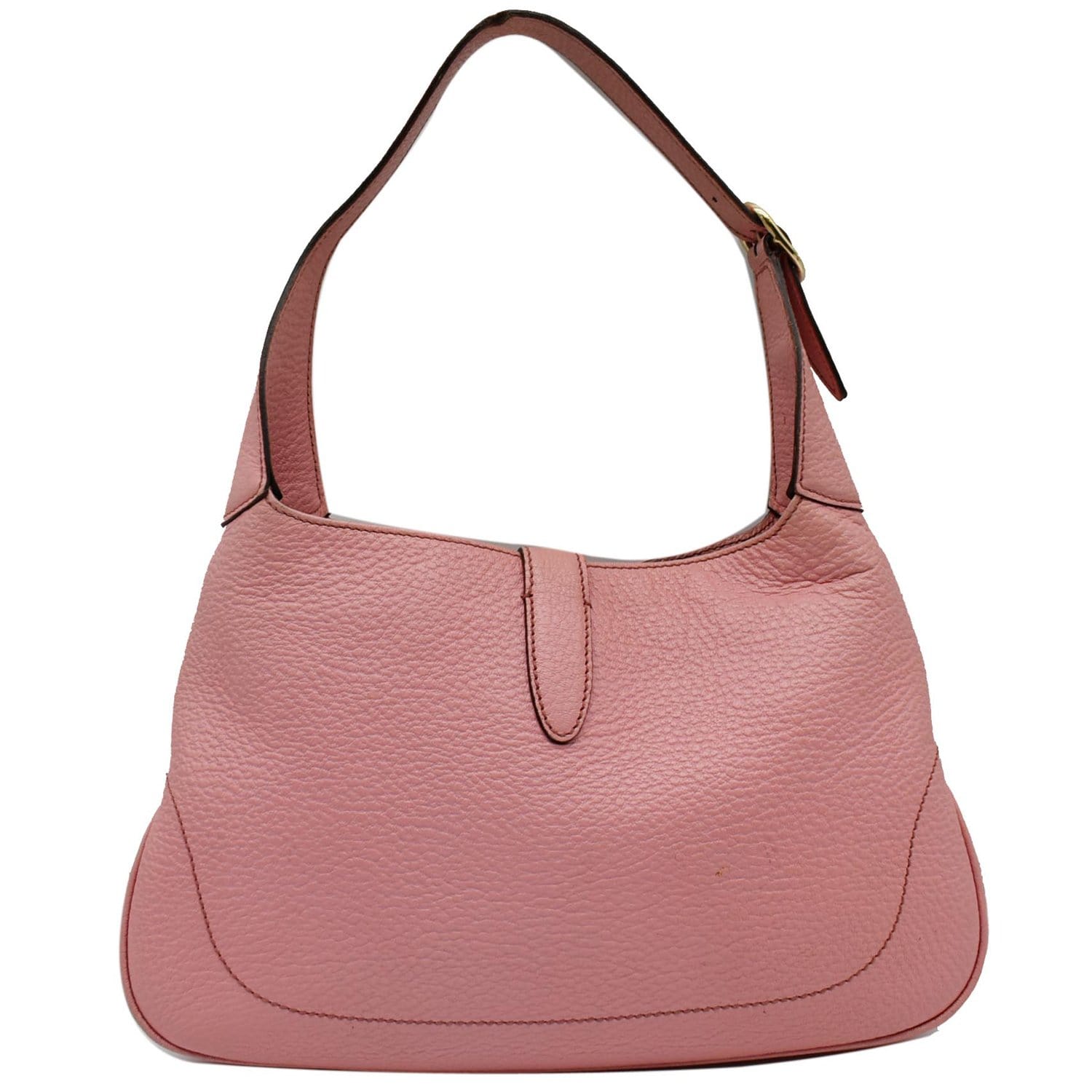 GUCCI Jackie Small Vintage Calfskin Leather Hobo Bag Pink 137335