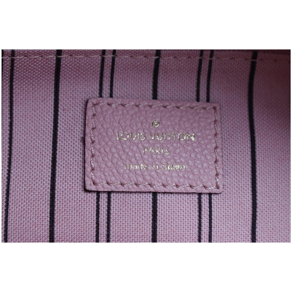 LOUIS VUITTON Sorbonne Monogram Empreinte Leather Backpack Rose Poudre