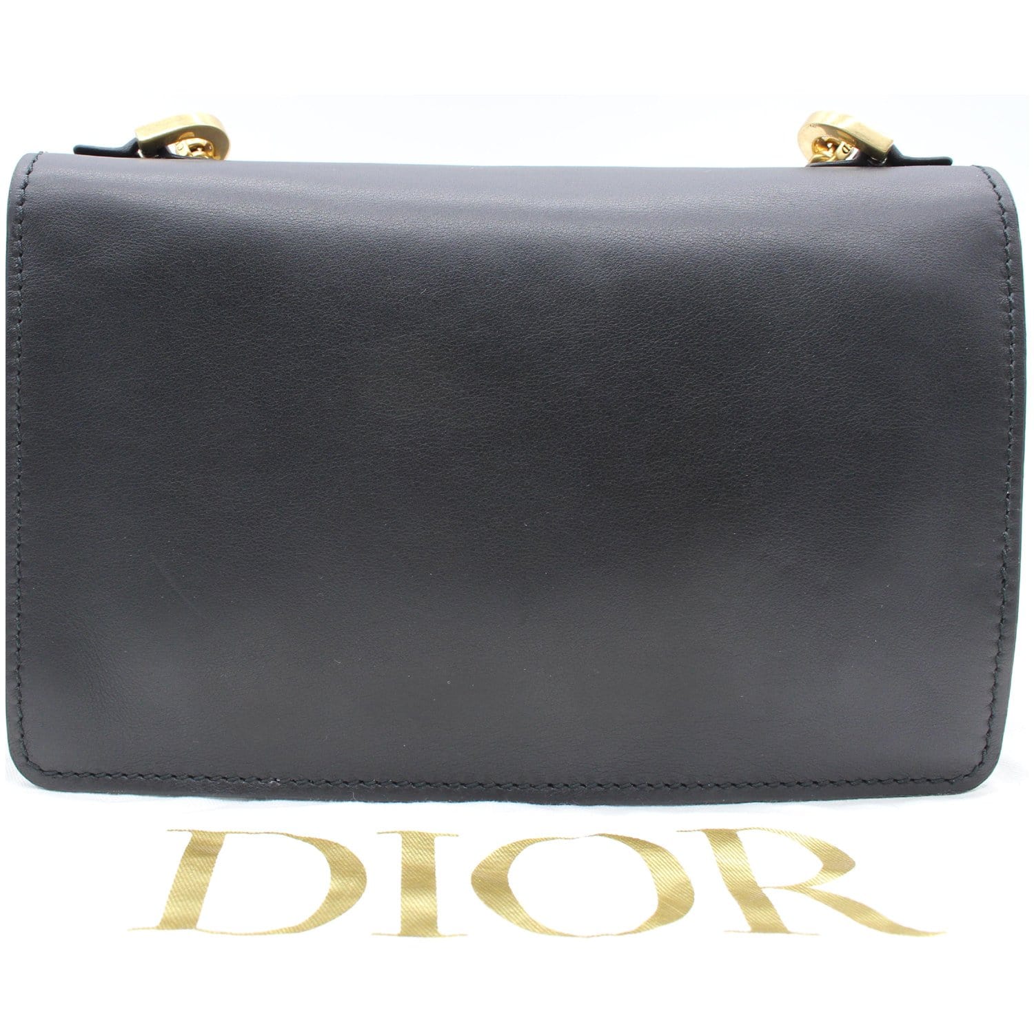Christian Dior J'Adior Medium Calfskin Leather Flap Shoulder Bag Black