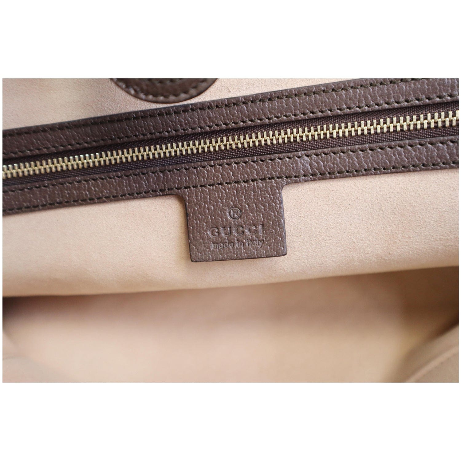 GUCCI Ophidia Medium GG Supreme Canvas Tote Bag Beige