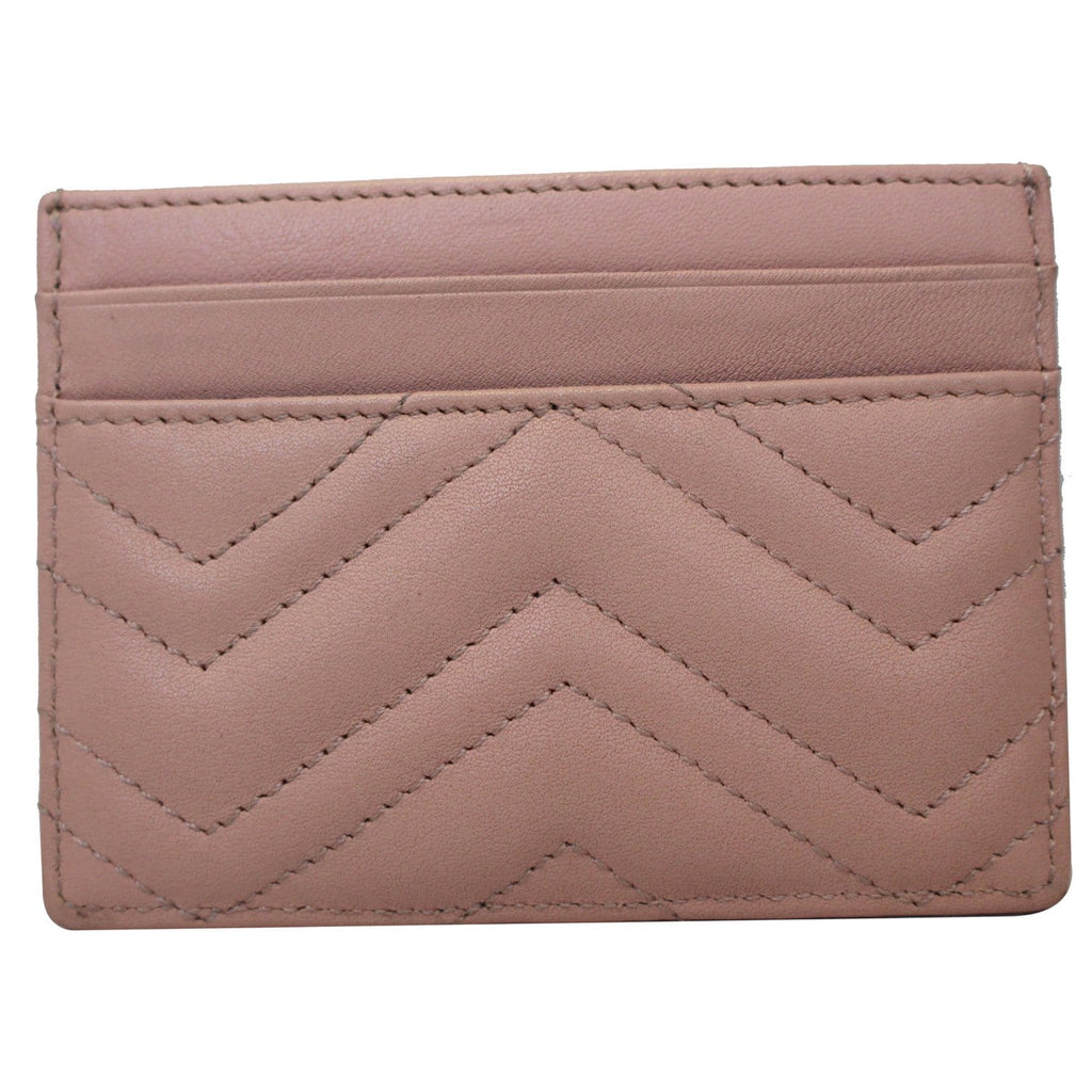 GUCCI GG Marmont Leather  Case Taupe Pink 443127