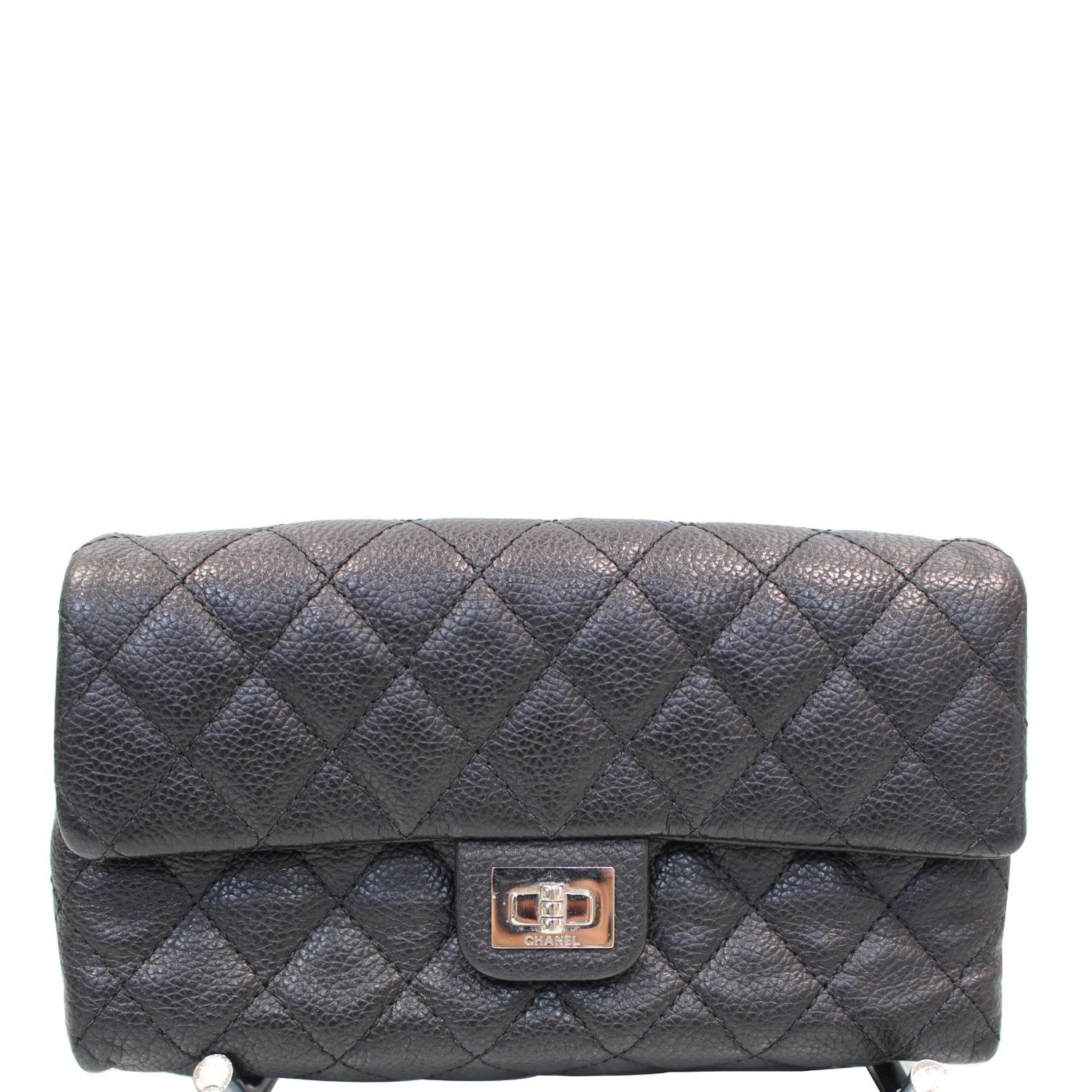 CHANEL 2.55 Reissue Flap Grained Leather Waist Belt Bag Black - 15% OFF