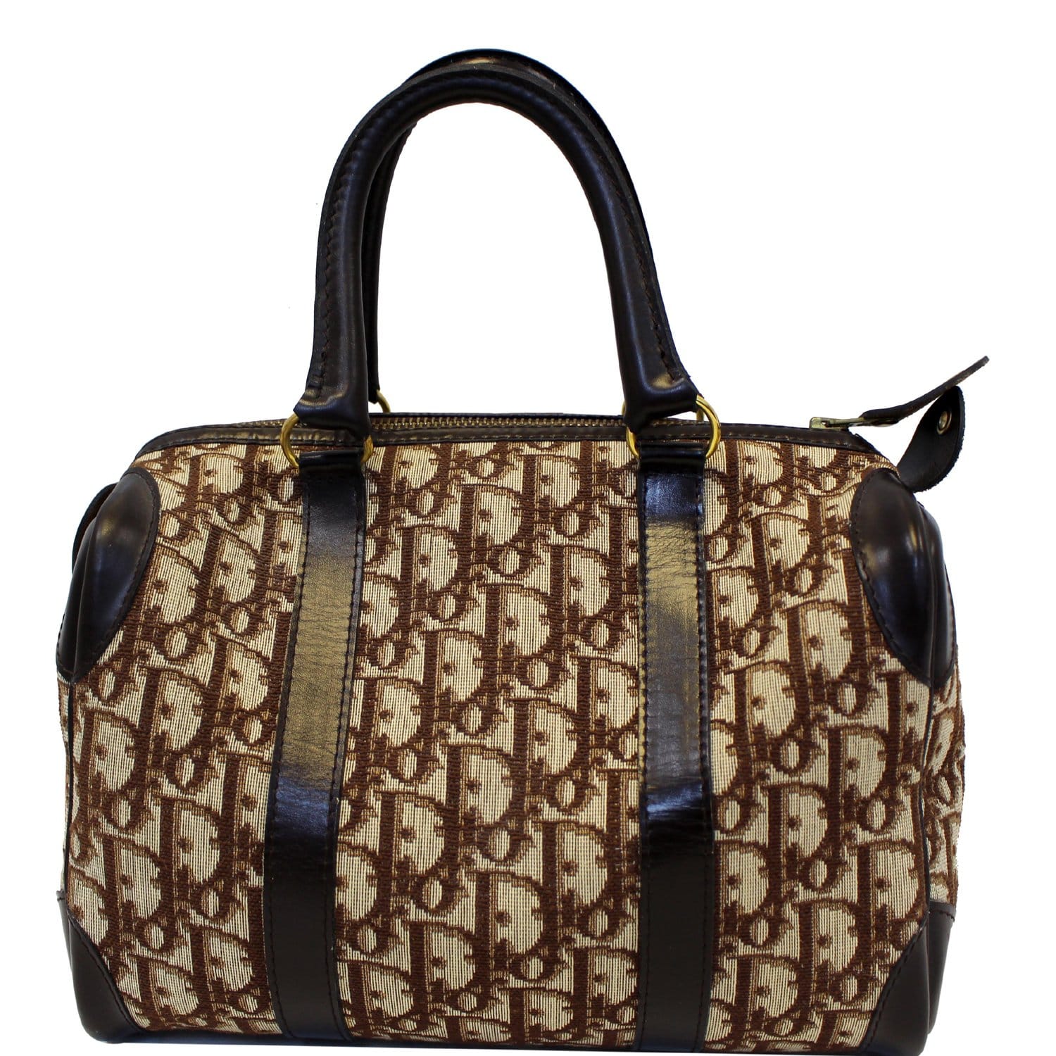 CHRISTIAN DIOR Monogram Logo Boston Duffle Bag