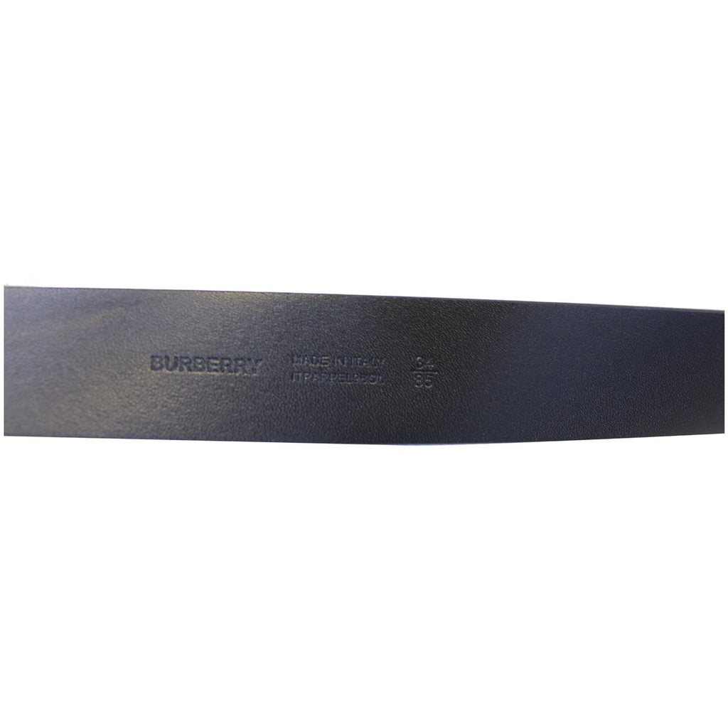 BURBERRY Vintage Check E-Canvas Leather Belt Beige Size 38