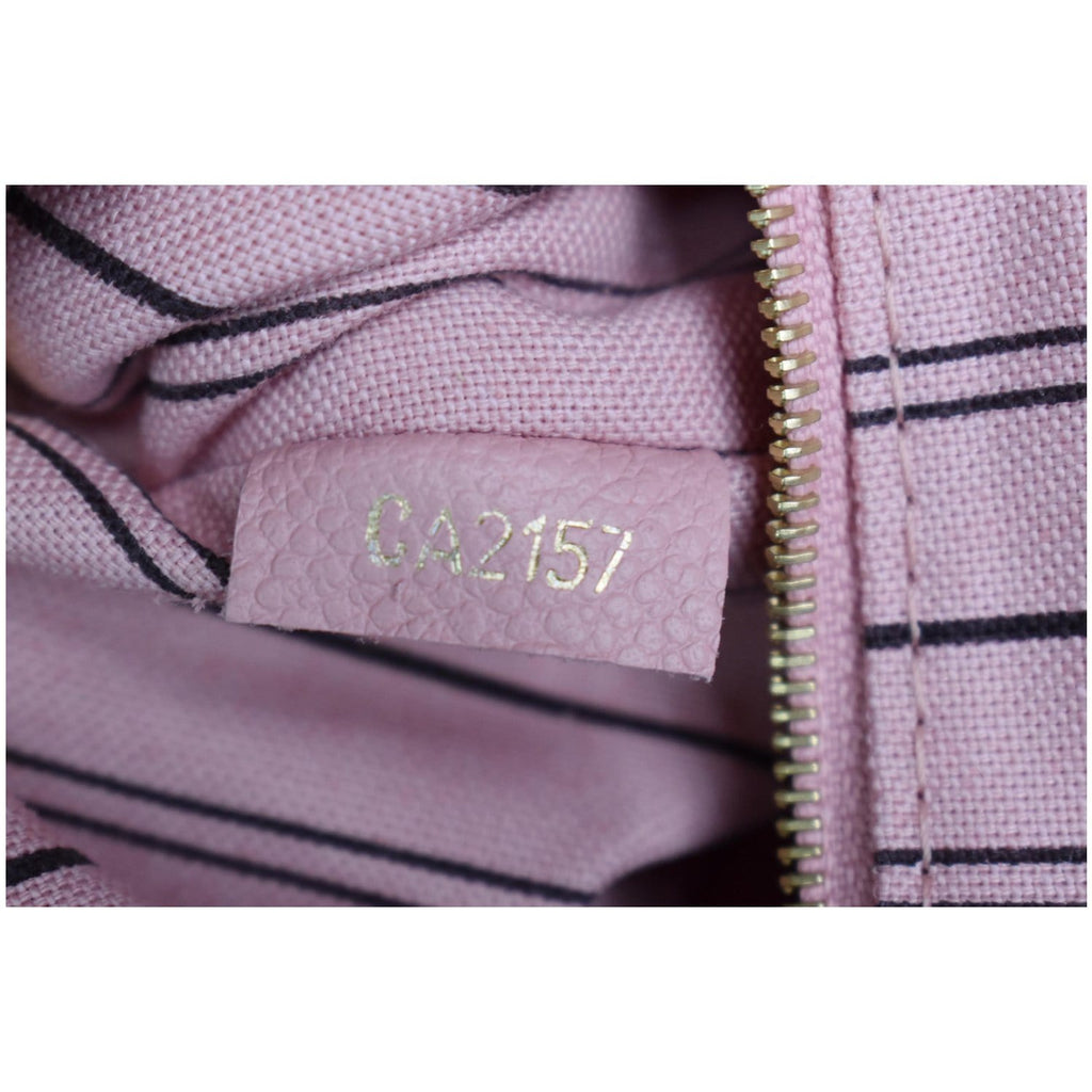 LOUIS VUITTON Sorbonne Monogram Empreinte Leather Backpack Rose Poudre