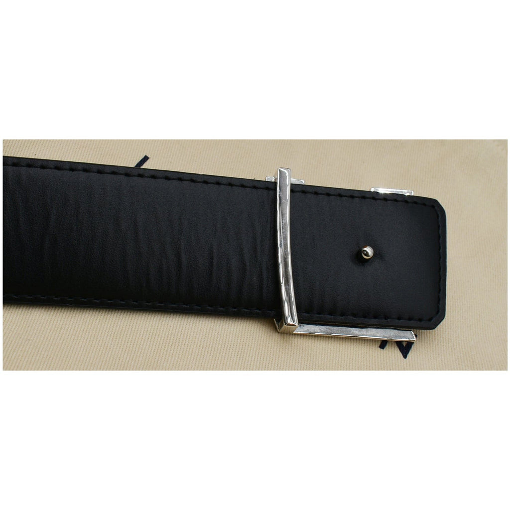 LOUIS VUITTON LV Initiales Monogram Canvas Silver Buckle Belt Brown