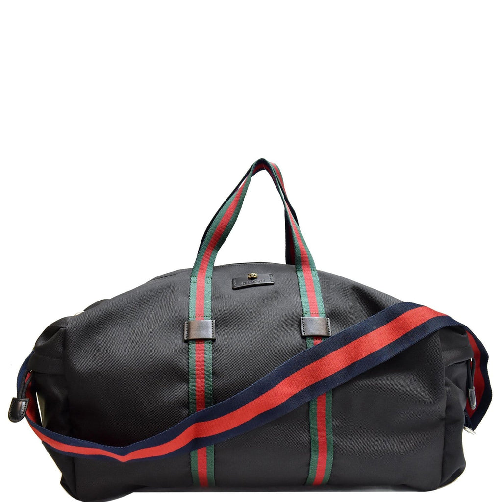 GUCCI Techno Canvas Duffle Travel Bag Black 450983