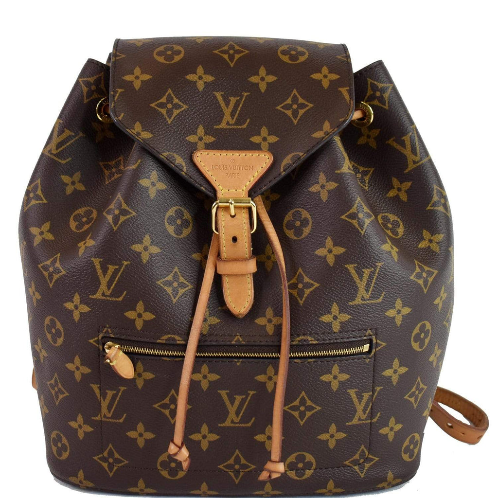 LOUIS VUITTON Montsouris NM Monogram Canvas Backpack Bag Brown
